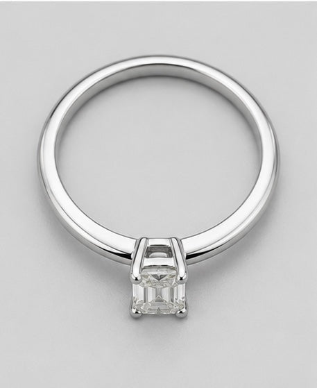 1ct Emerald Cut Engagement Ring