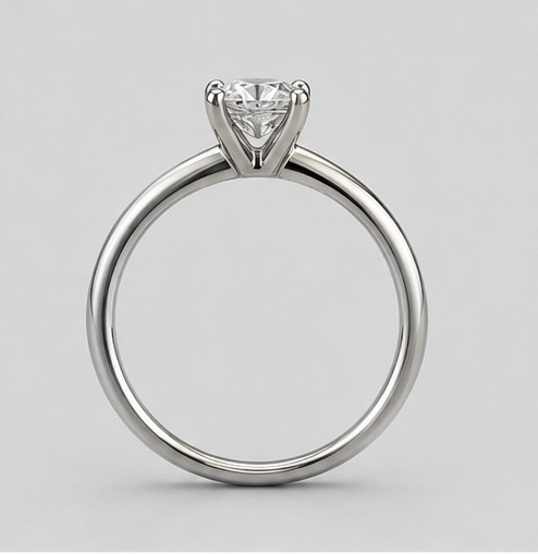 1ct Round Cut Solitaire Engagement Ring