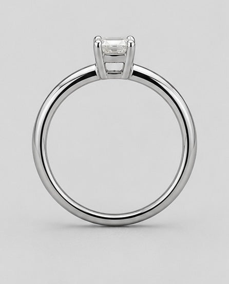 1ct Emerald Cut Engagement Ring